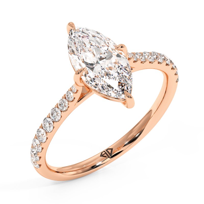 18K Rose Gold Juliette Engagement Ring