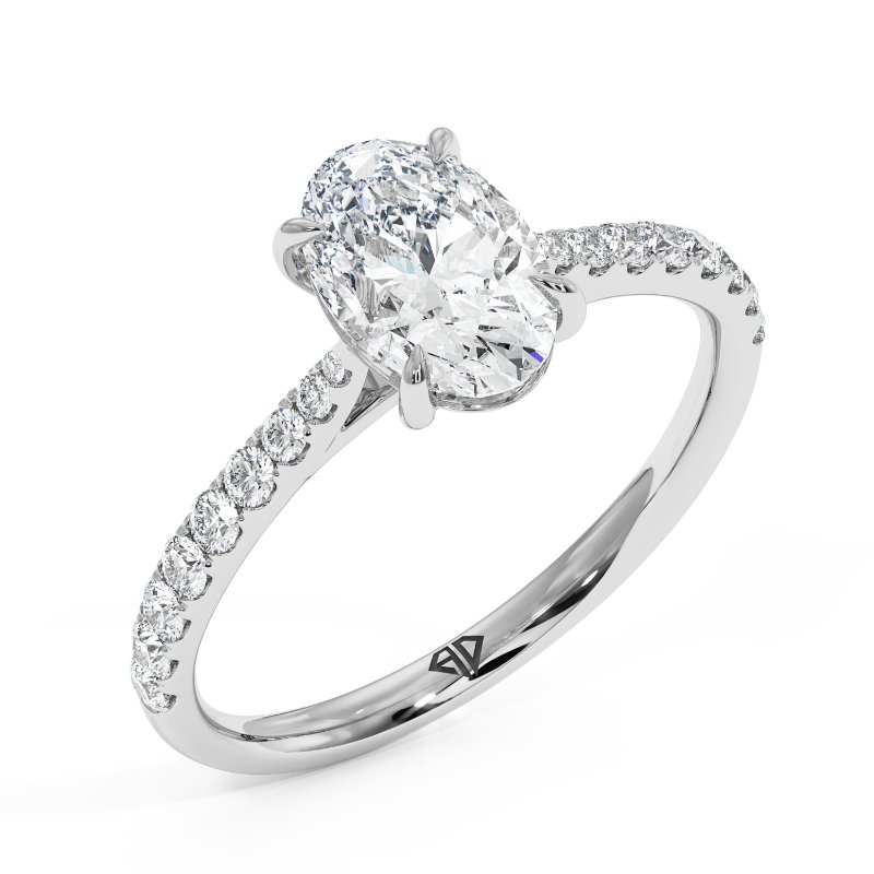 18K White Gold Juliette Engagement Ring