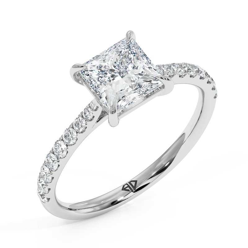 18K White Gold Juliette Engagement Ring