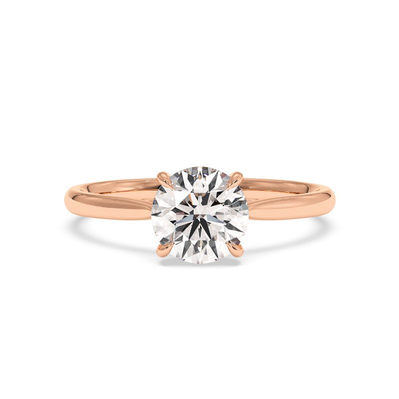 18K White Gold Adeline Diamond Solitaire Engagement Ring