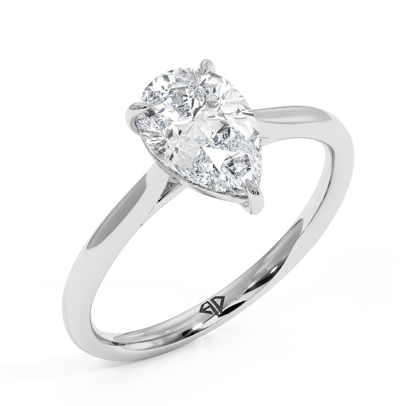 18K White Gold Adeline Engagement Ring