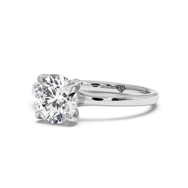 Platinum Yasmine Diamond Solitaire Engagement Ring