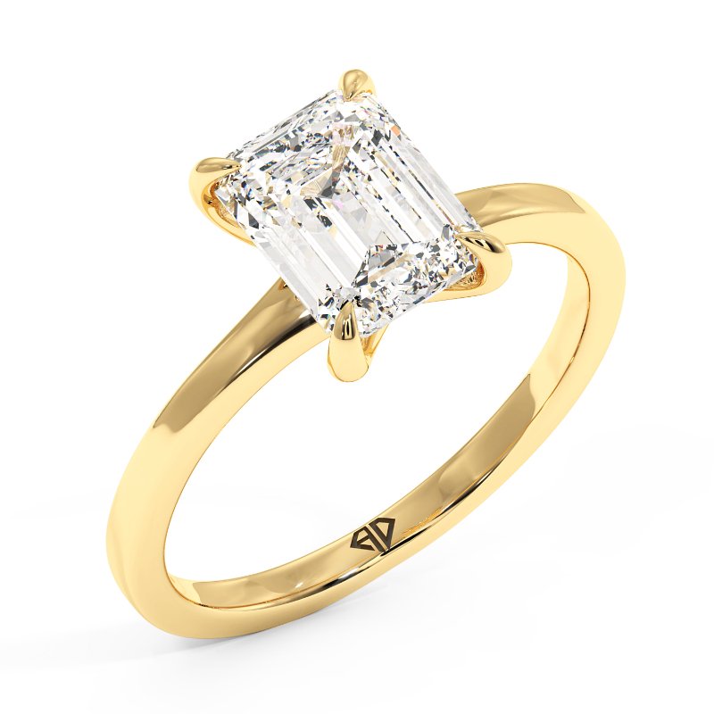 18K Yellow Gold Yasmine Solitaire Engagement Ring