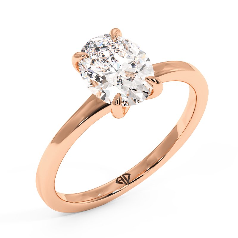 18K Rose Gold Yasmine Engagement Ring