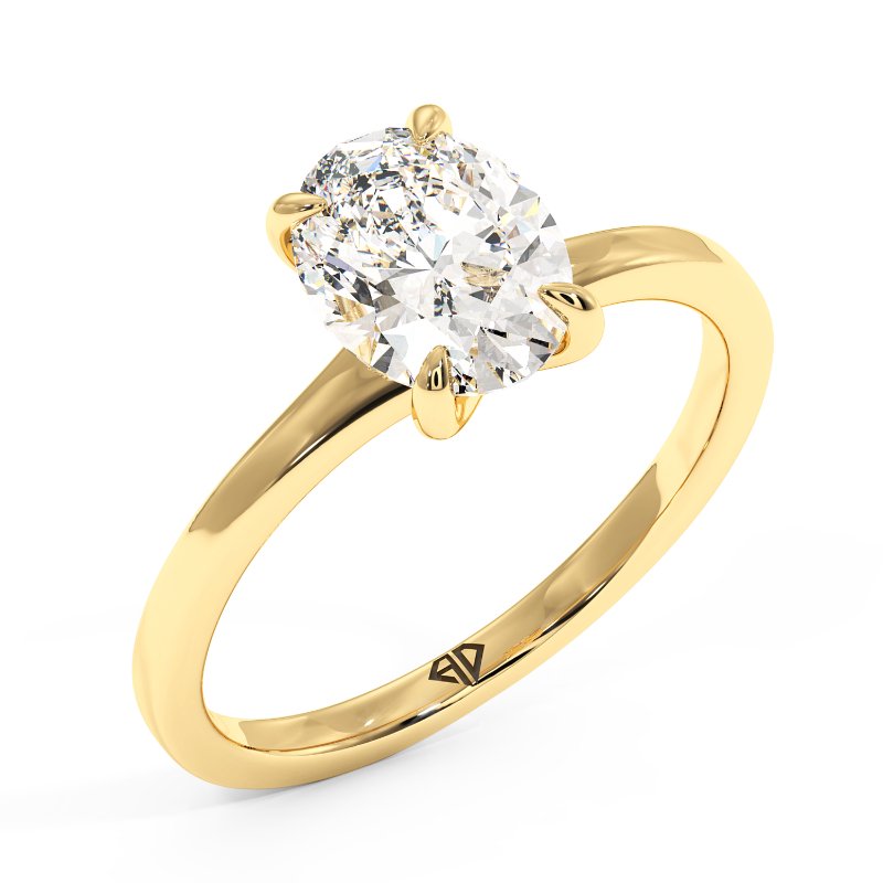18K Yellow Gold Yasmine Engagement Ring