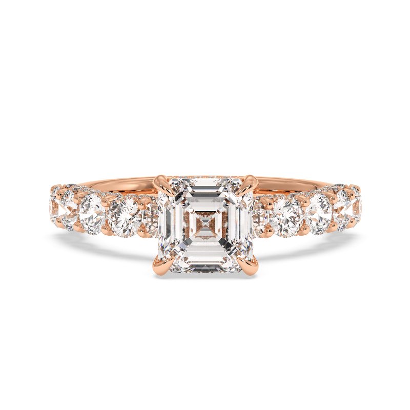 18K Rose Gold Elara Engagement Ring