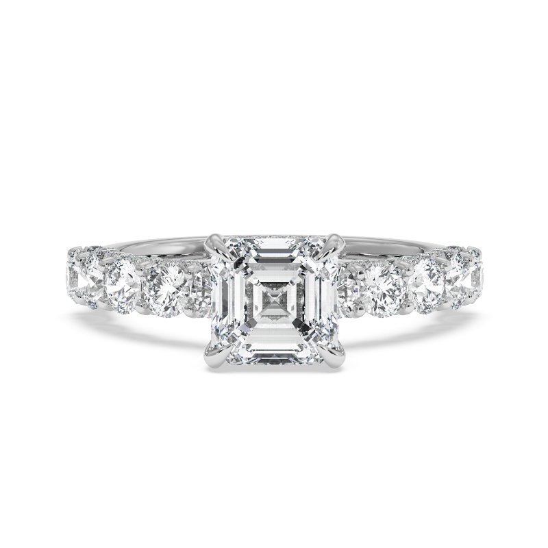 18K White Gold Elara Engagement Ring