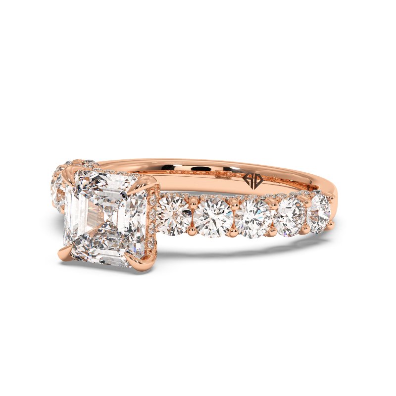 18K Rose Gold Elara Engagement Ring