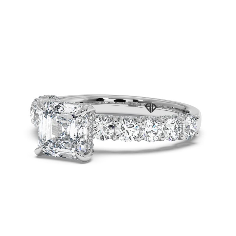 18K White Gold Elara Engagement Ring
