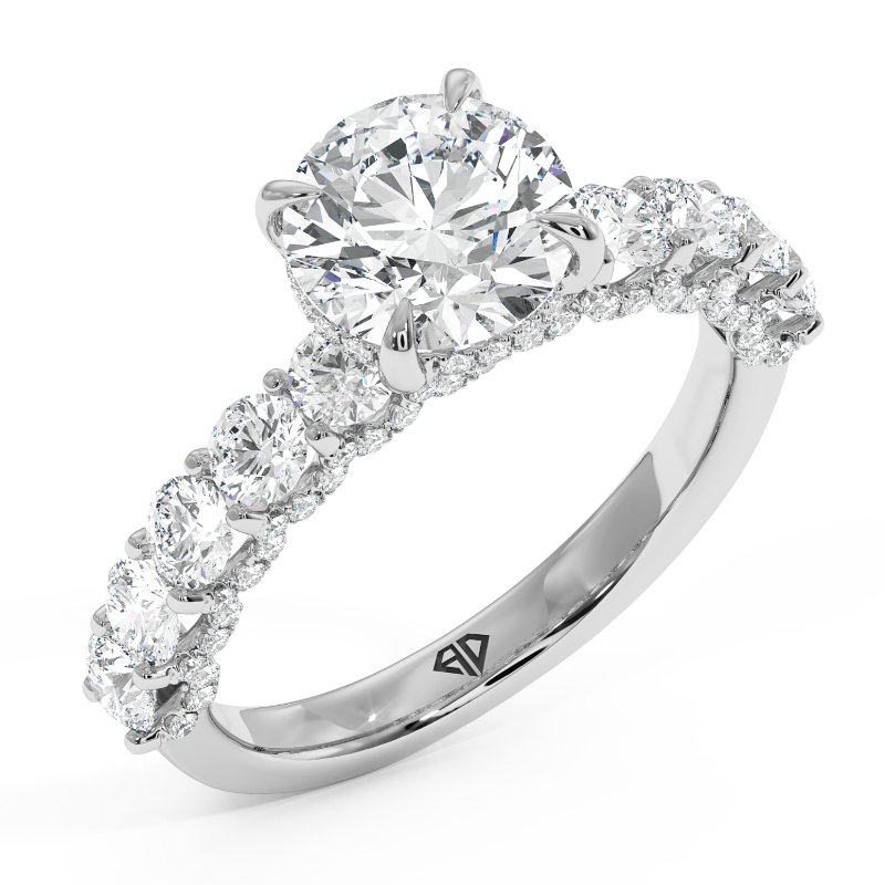 18K White Gold Elara Engagement Ring