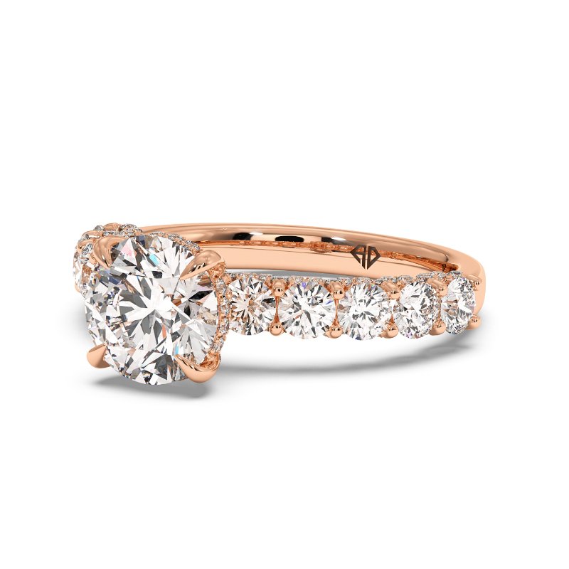 18K Rose Gold Elara Engagement Ring