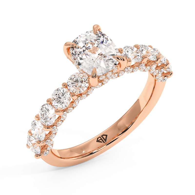 18K Rose Gold Elara Engagement Ring
