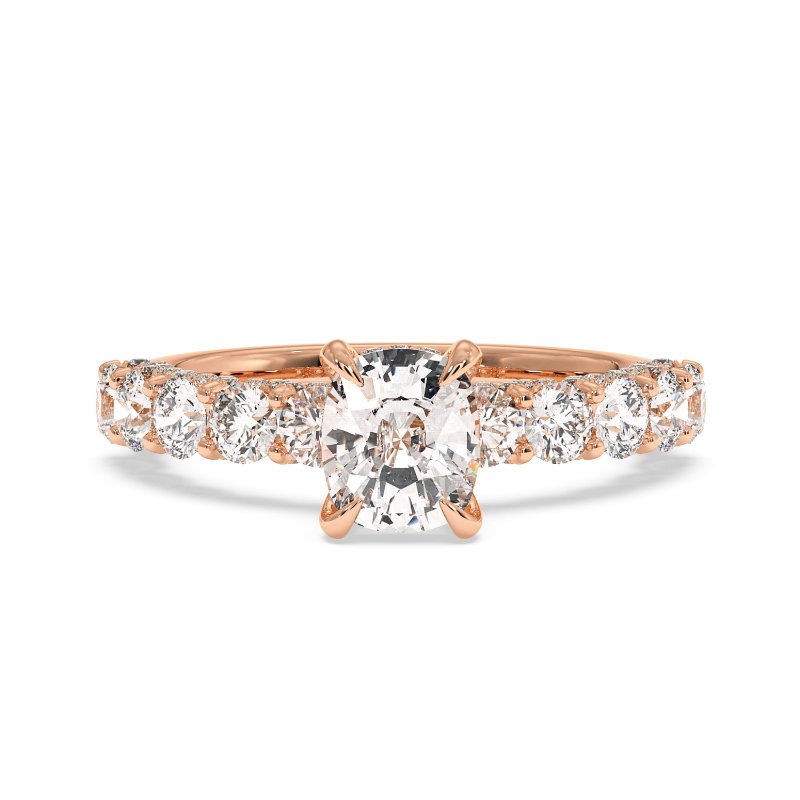 18K Rose Gold Elara Engagement Ring