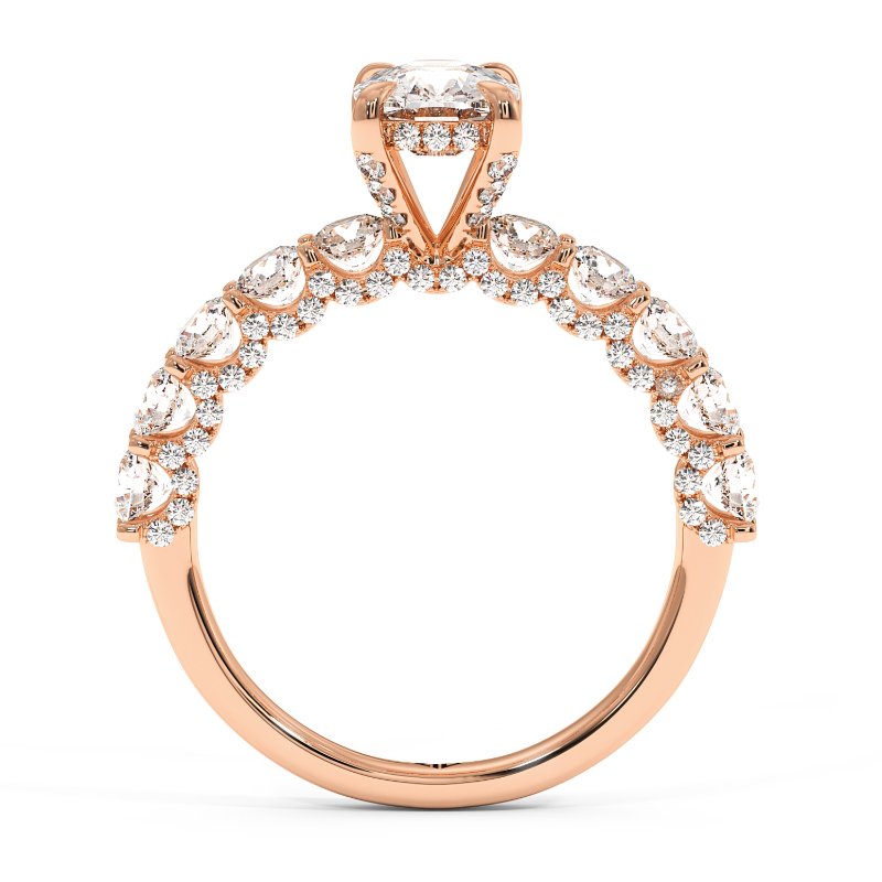 18K Rose Gold Elara Engagement Ring