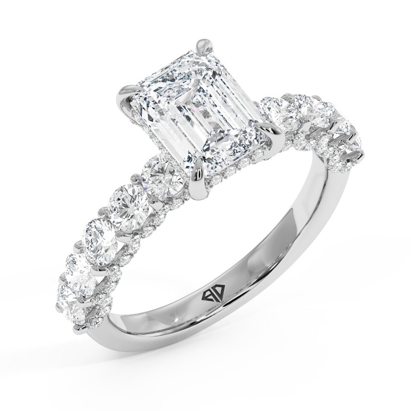 18K White Gold Elara Engagement Ring