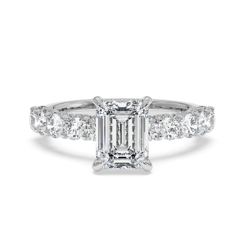 18K White Gold Elara Engagement Ring