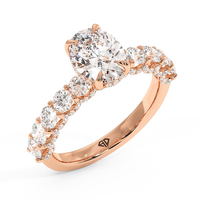 18K Rose Gold Elara Engagement Ring