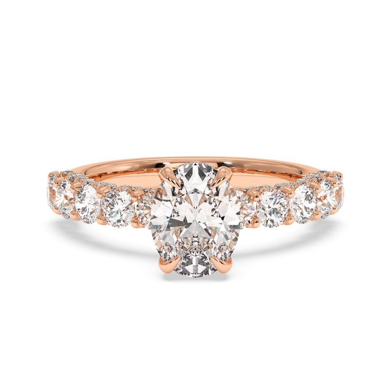 18K Rose Gold Elara Engagement Ring
