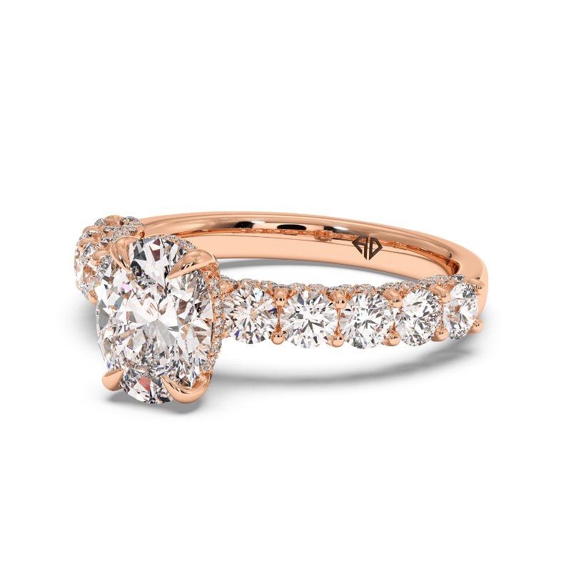 18K Rose Gold Elara Engagement Ring