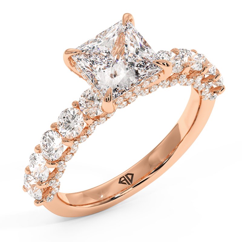 18K Rose Gold Elara Engagement Ring