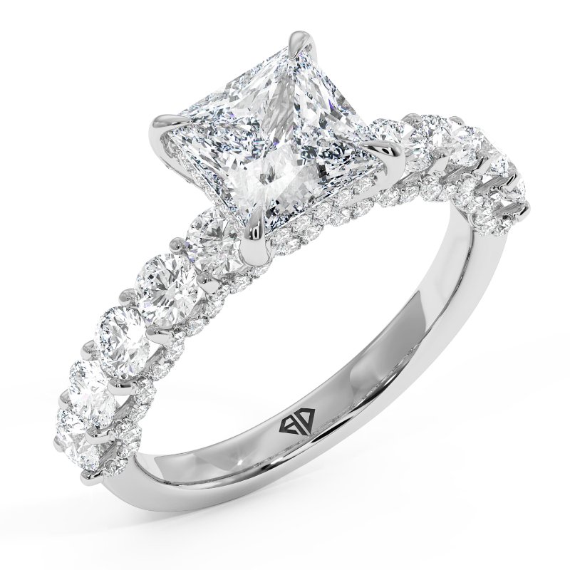 18K White Gold Elara Engagement Ring