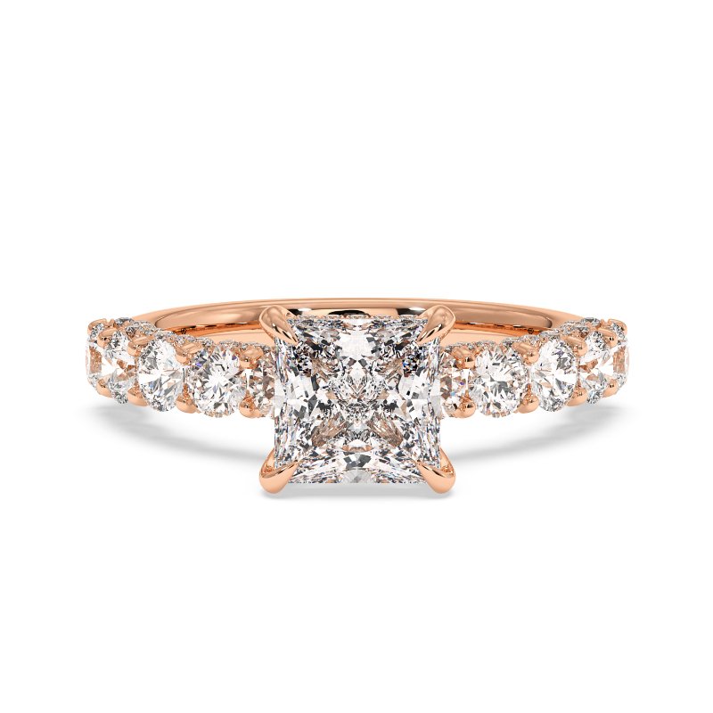 18K Rose Gold Elara Engagement Ring