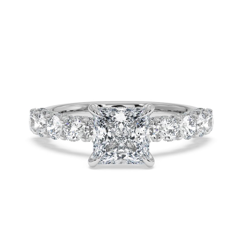 18K White Gold Elara Engagement Ring
