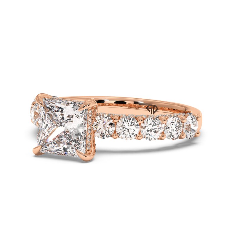 18K Rose Gold Elara Engagement Ring