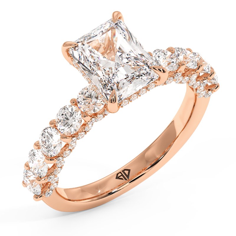 18K Rose Gold Elara Engagement Ring