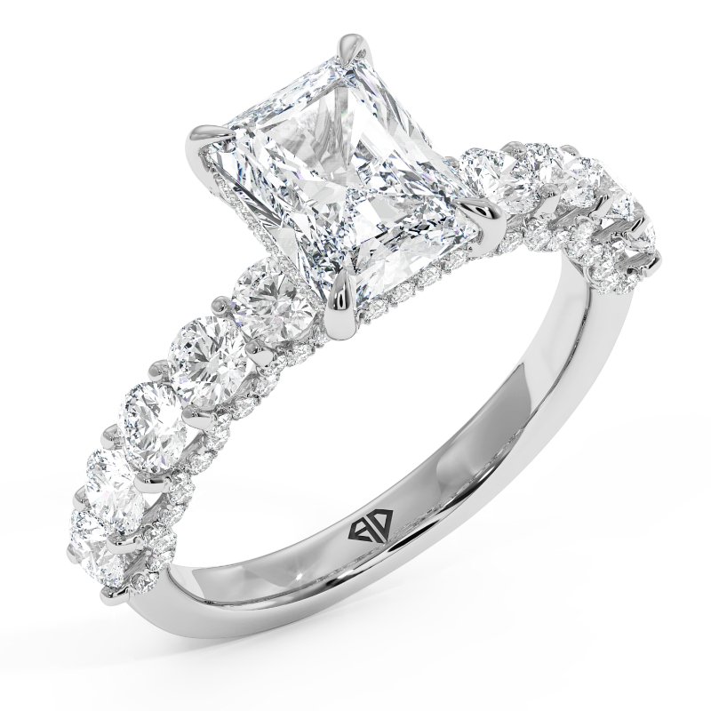 18K White Gold Elara Engagement Ring