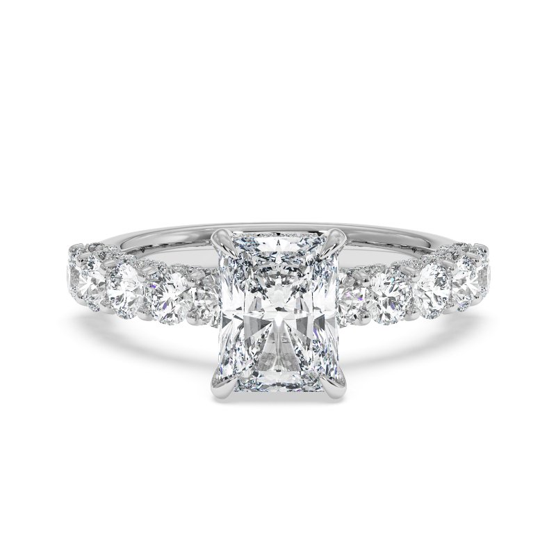 18K White Gold Elara Engagement Ring