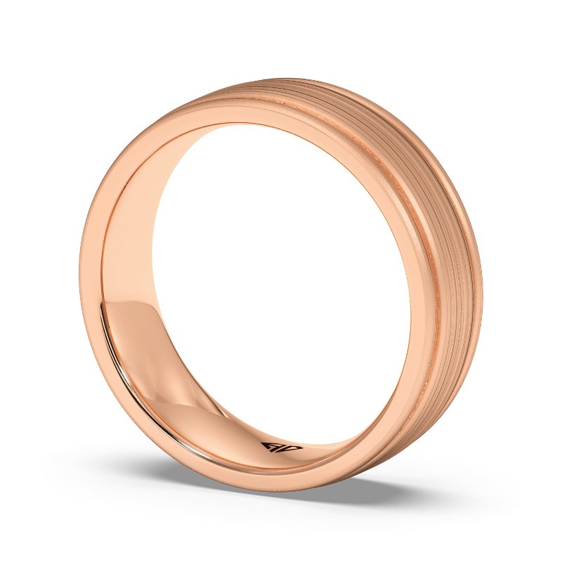 9K Rose Gold Floyd Wedding Band
