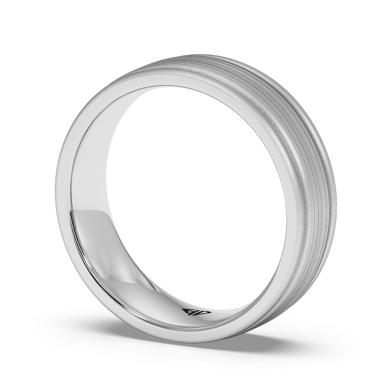 9K White Gold Floyd Wedding Band