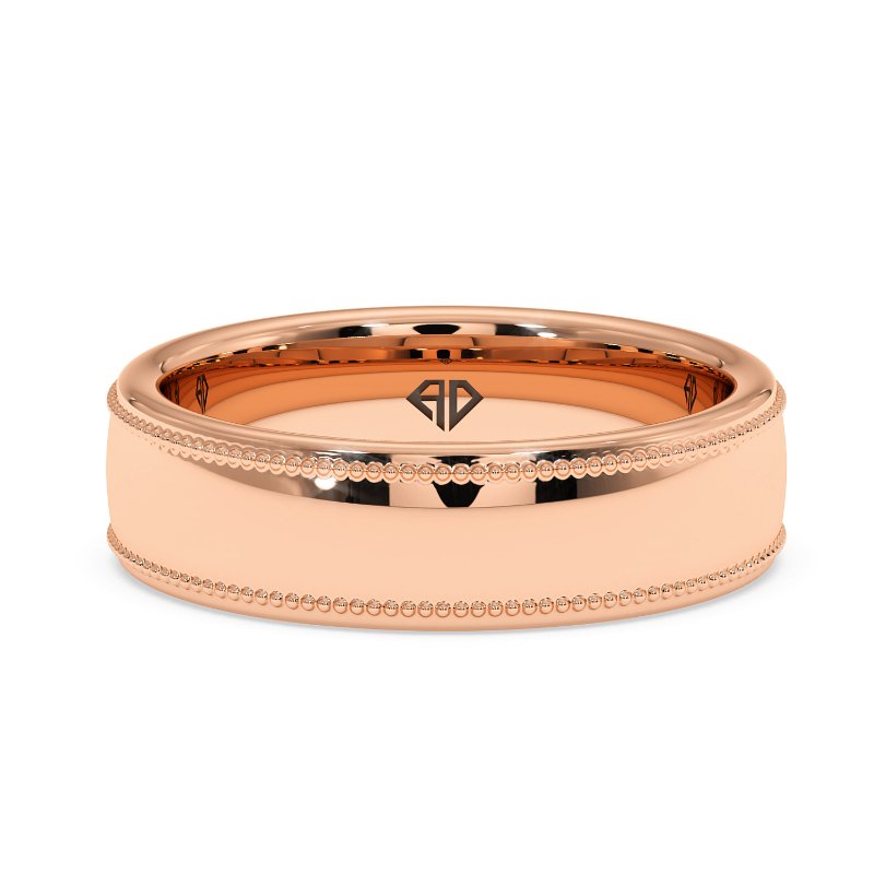 18K White Gold Uriah Wedding Band