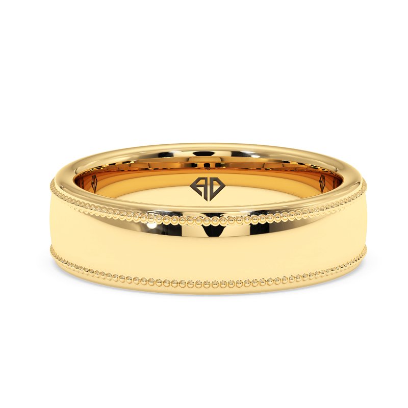 18K White Gold Uriah Wedding Band