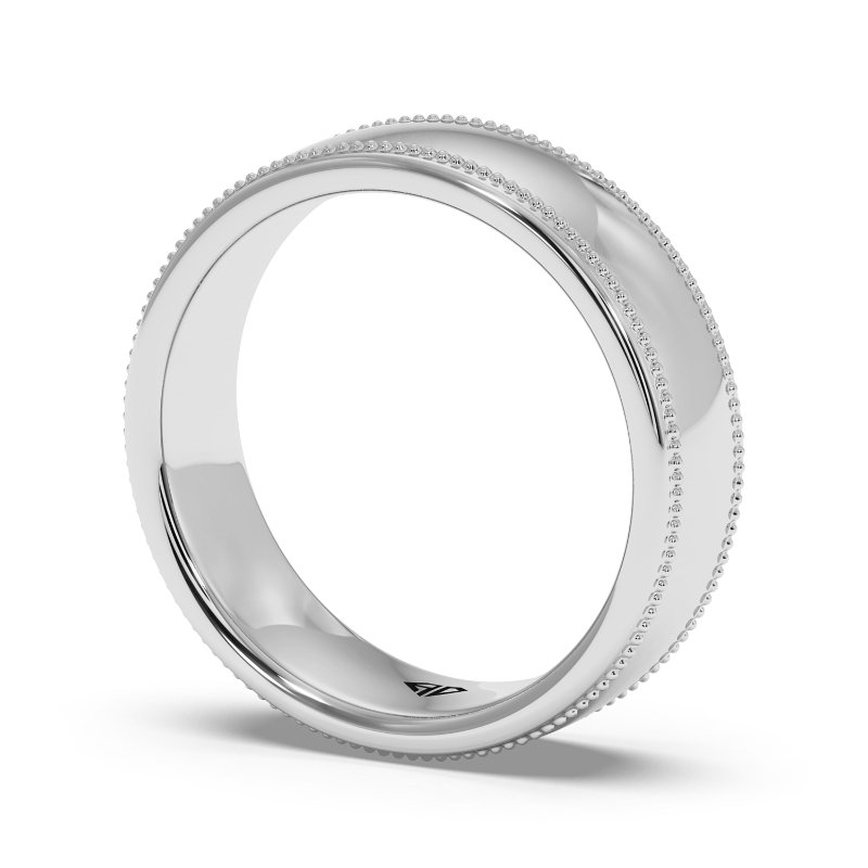 9K White Gold Uriah Wedding Band