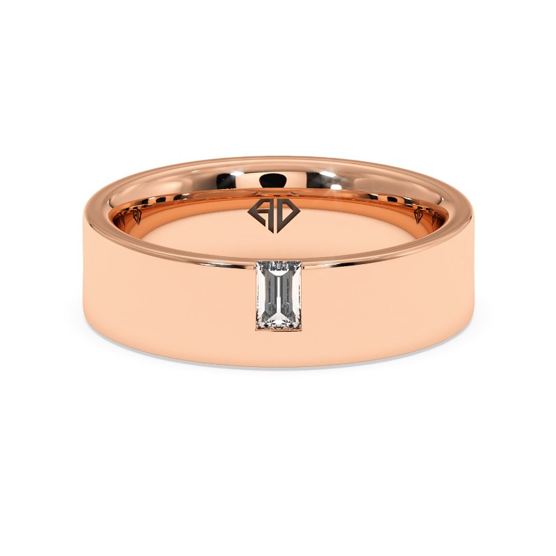 18K Rose Gold Arslan Diamond Wedding Band