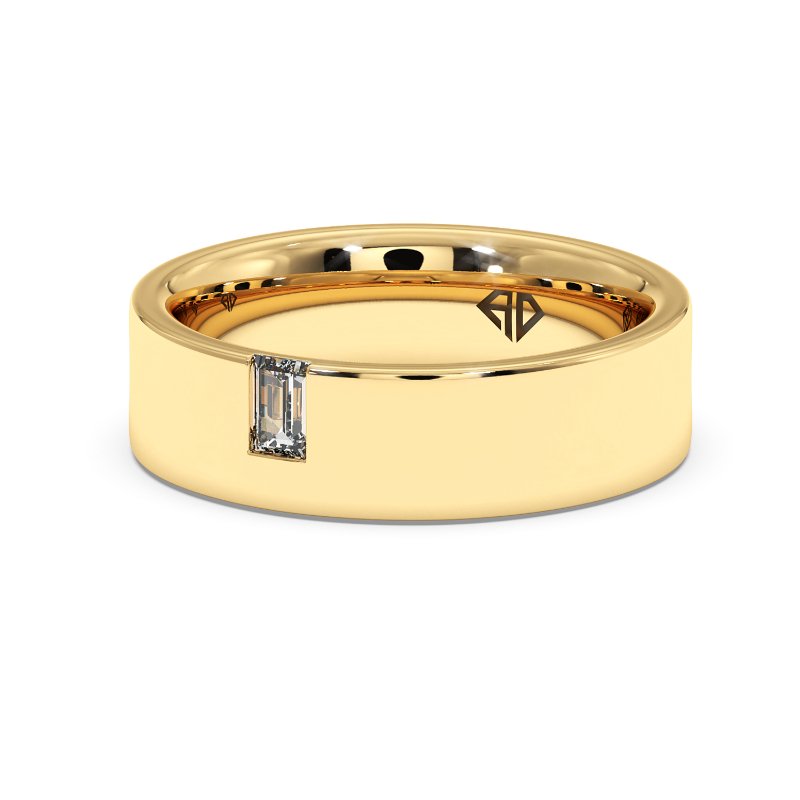 9K Yellow Gold Arslan Diamond Wedding Band