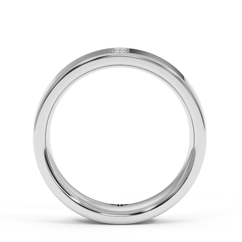 9K White Gold Ayan Diamond Wedding Band