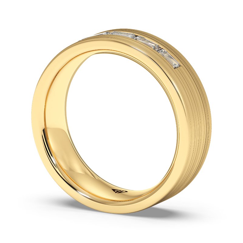 18K Yellow Gold Lyle Diamond Wedding Band
