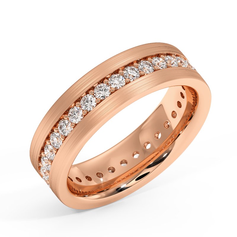 18K Rose Gold Sebastian Diamond Wedding Band