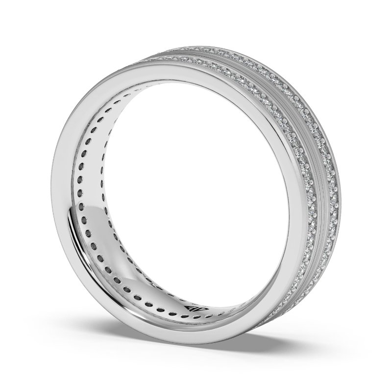 9K White Gold Kai Diamond Wedding Band