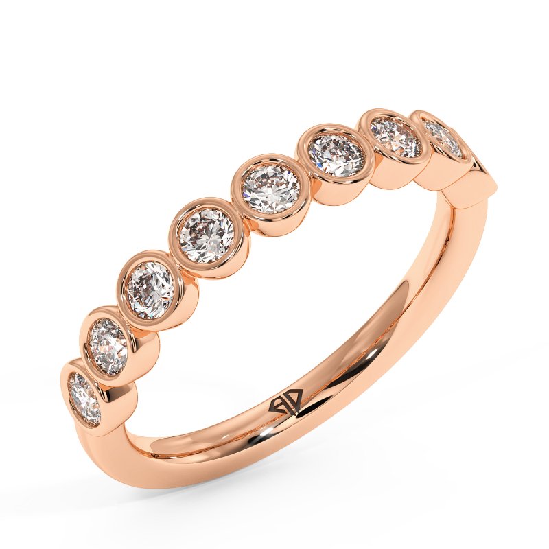 18K Rose Gold Caroline Eternity Band