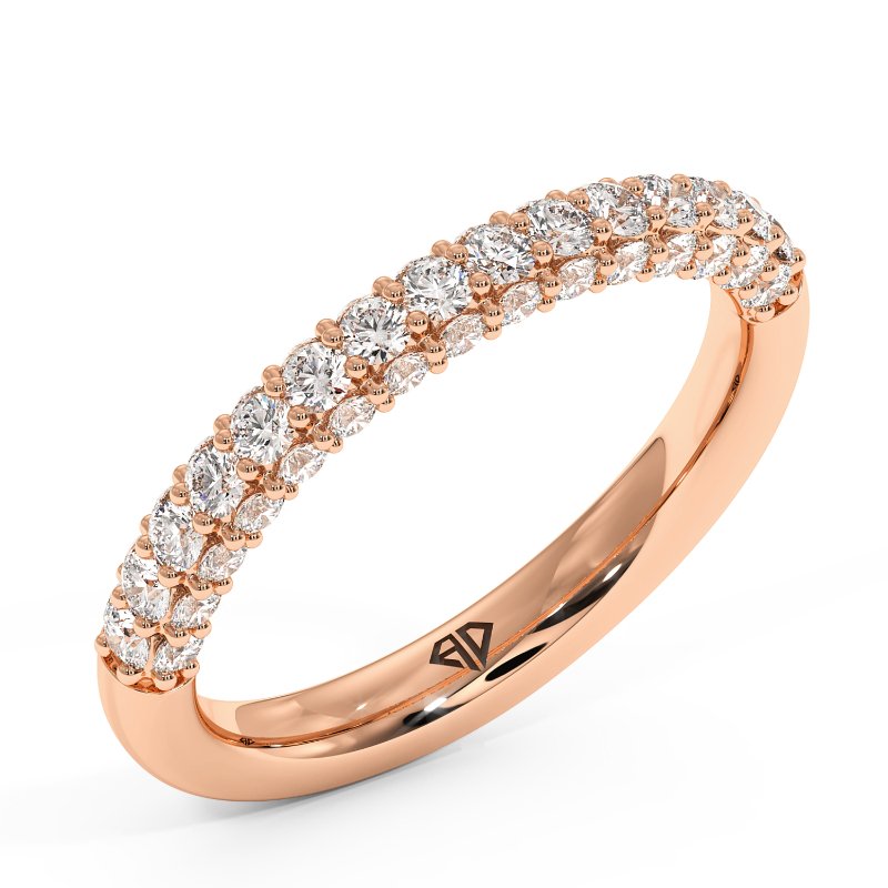 18K Rose Gold Estelle Eternity Band