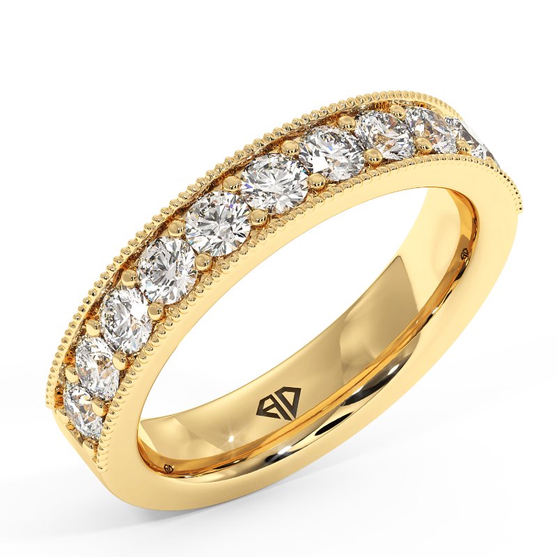 9K Yellow Gold Luna Eternity Band