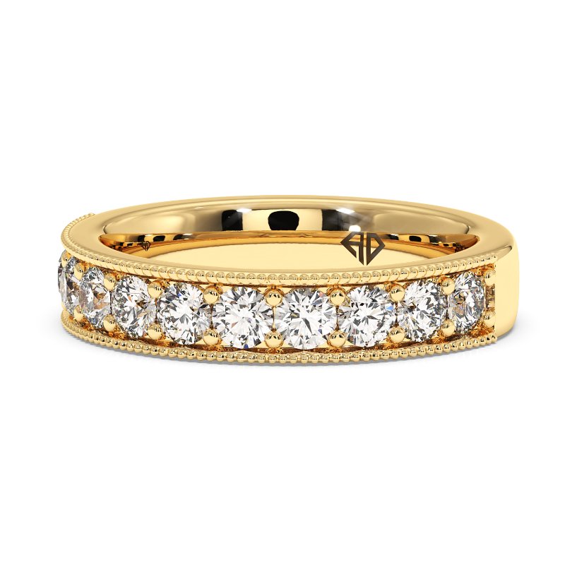 9K Yellow Gold Luna Eternity Band