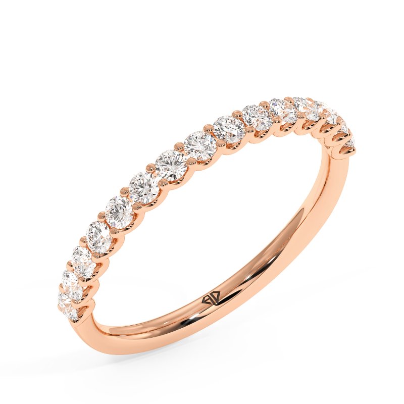 9K Rose Gold Jemima Eternity Band