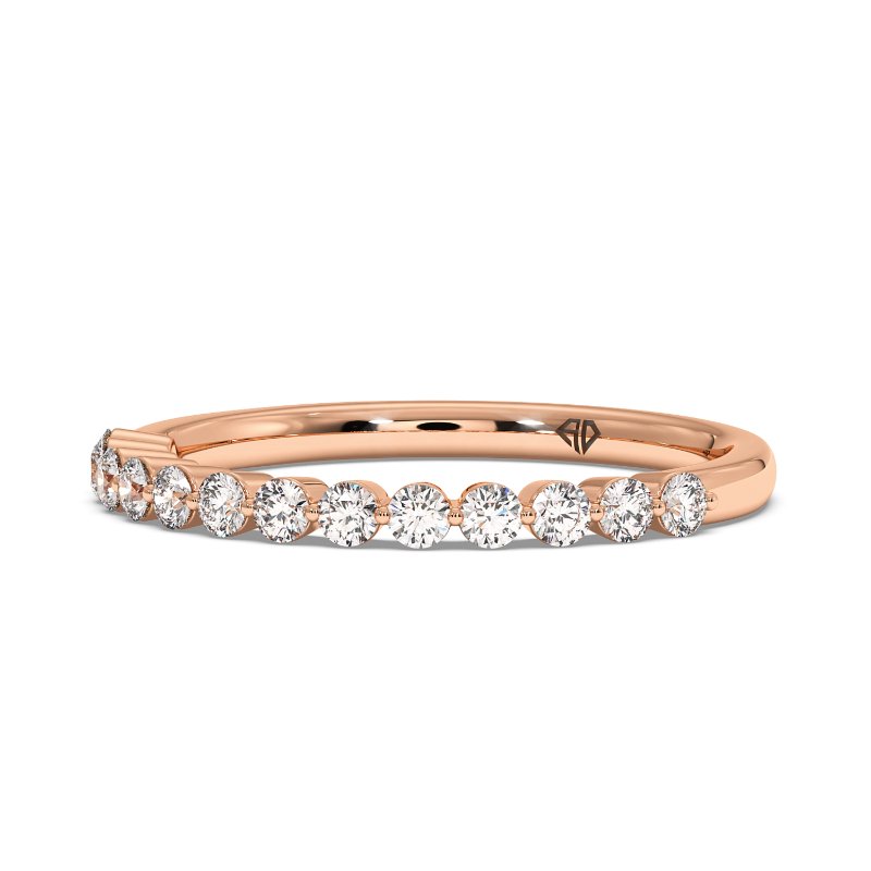 18K Rose Gold Zara Wedding Band