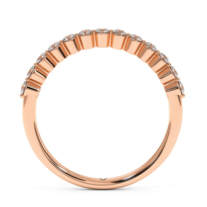 18K Rose Gold Zara Wedding Band