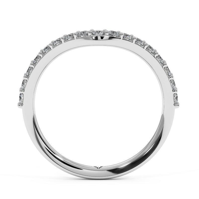 Platinum Iris Wedding Band